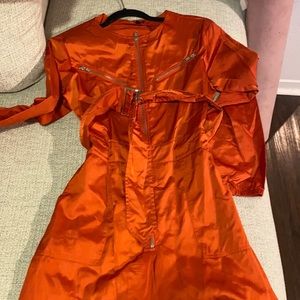 Orange Utility Jumpsuit